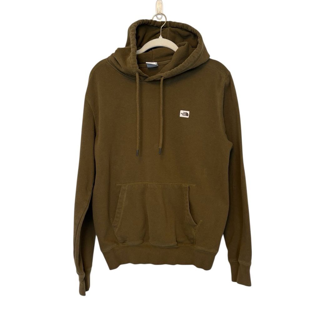 The North Face Heritage Patch Pullover Hoodie Mens Medium Forest Olive Green